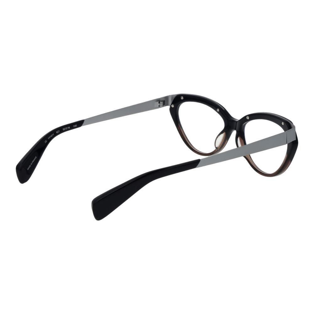Yohji Yamamoto Black Unisex Optical Frames – Cat Eye Style