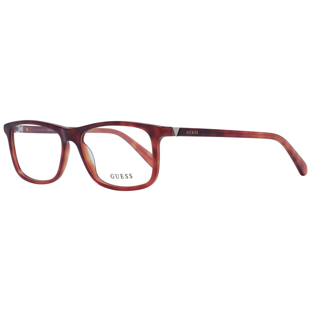 Guess Men's Optical Glasses – Brown Rectangle Frame, 55mm