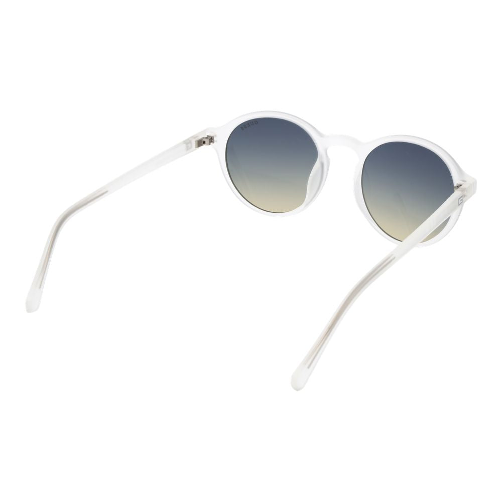GUESS White Men Sunglasses - Bold Round Style with Gradient Green Lenses