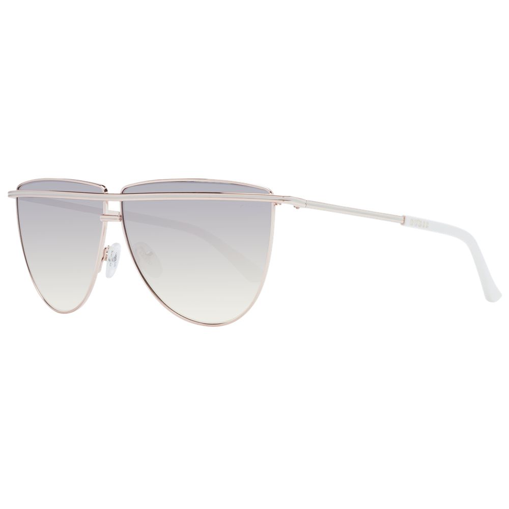 GUESS Rose Gold Women’s Aviator Sunglasses with Grey Gradient Lenses, 63mm