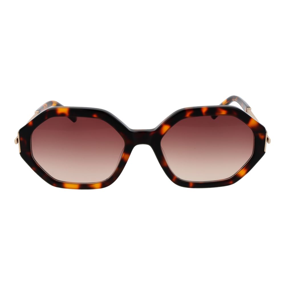 Sandro Brown Women’s Sunglasses – Chic Oval Frame with Brown Gradient Lenses, 55mm