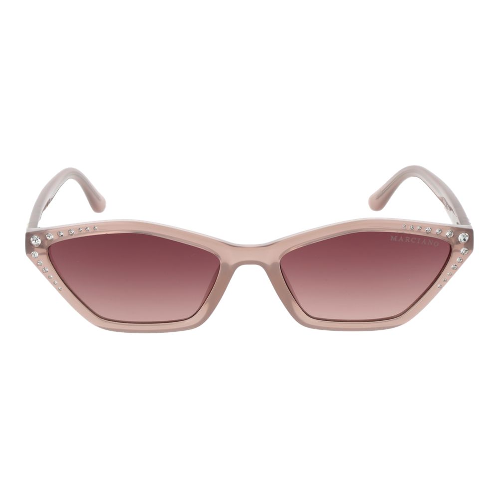 Marciano by Guess Women's Cat Eye Sunglasses – Rose Frame with Purple Gradient Lenses, 56mm