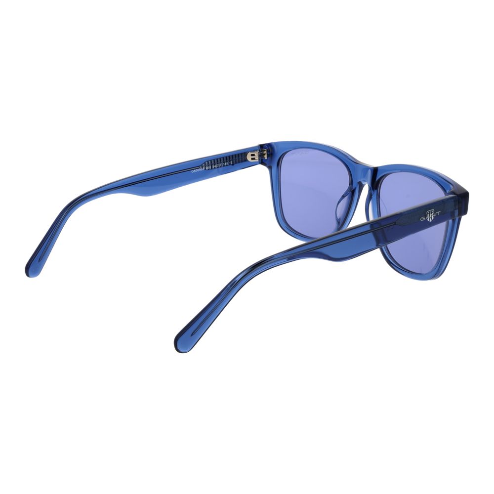 Gant Men's Sunglasses – Blue Square Frame with Blue Lenses, 54mm