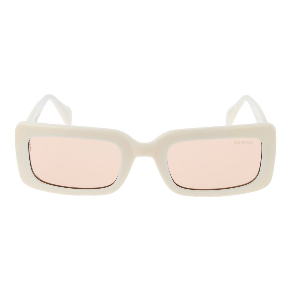 Guess Unisex Sunglasses – Beige Full-Rim Frame with Beige Lenses, 54mm