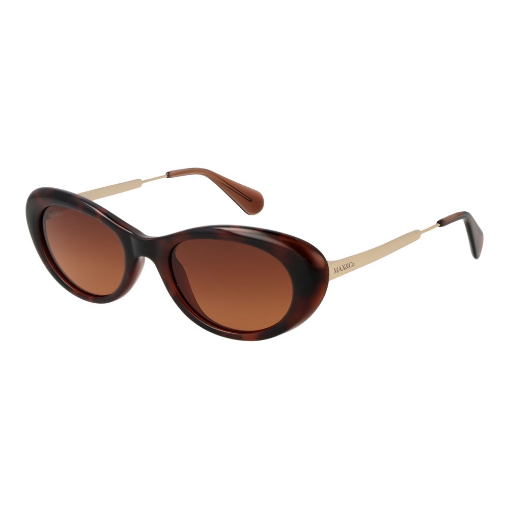 Max & Co Women’s Sunglasses – Brown Full-Rim Frame with Brown Gradient Lenses, 52mm