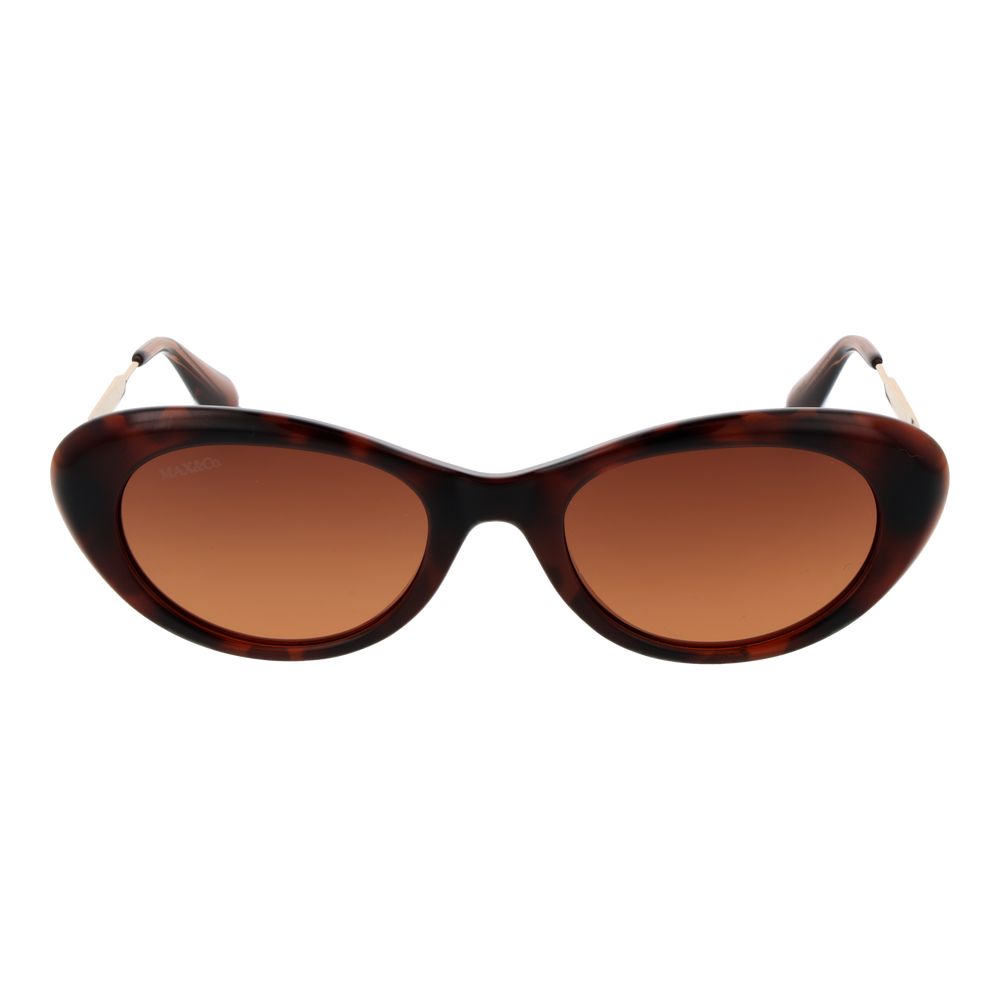 Max & Co Women’s Sunglasses – Brown Full-Rim Frame with Brown Gradient Lenses, 52mm