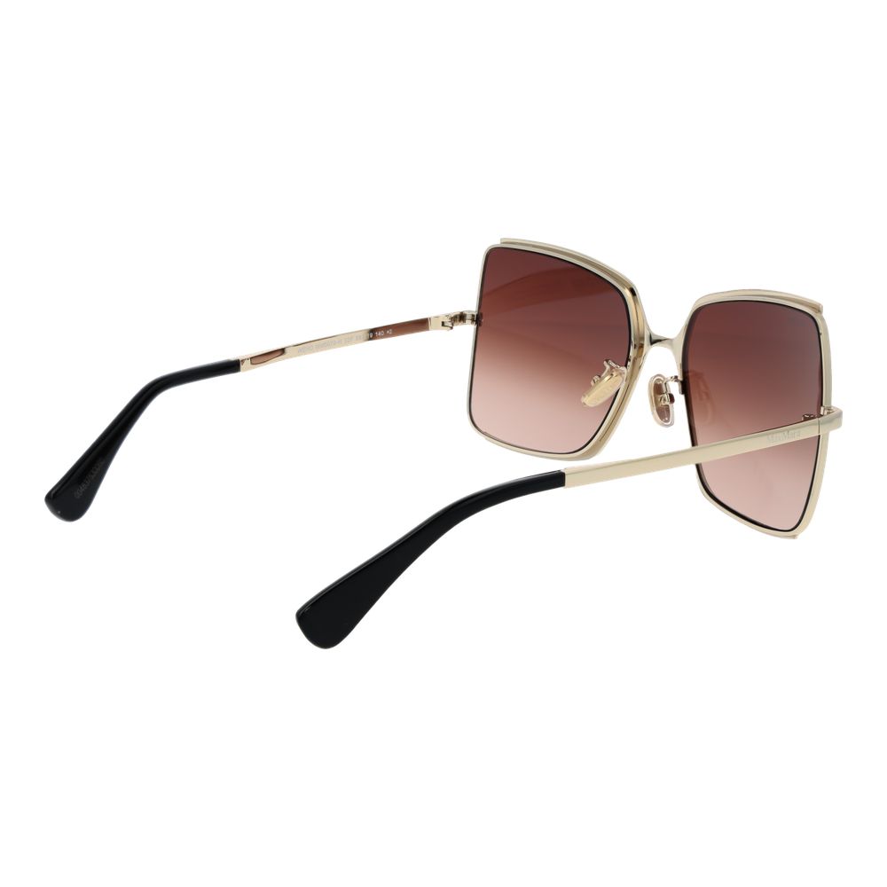 Max Mara Women’s Sunglasses – Black Butterfly Frame with Brown Gradient Lenses, 58mm