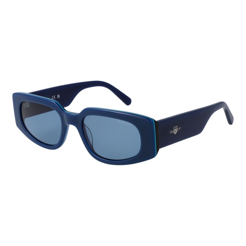 Gant Men's Sunglasses – Blue Full-Rim Frame with Blue Lenses, 53mm