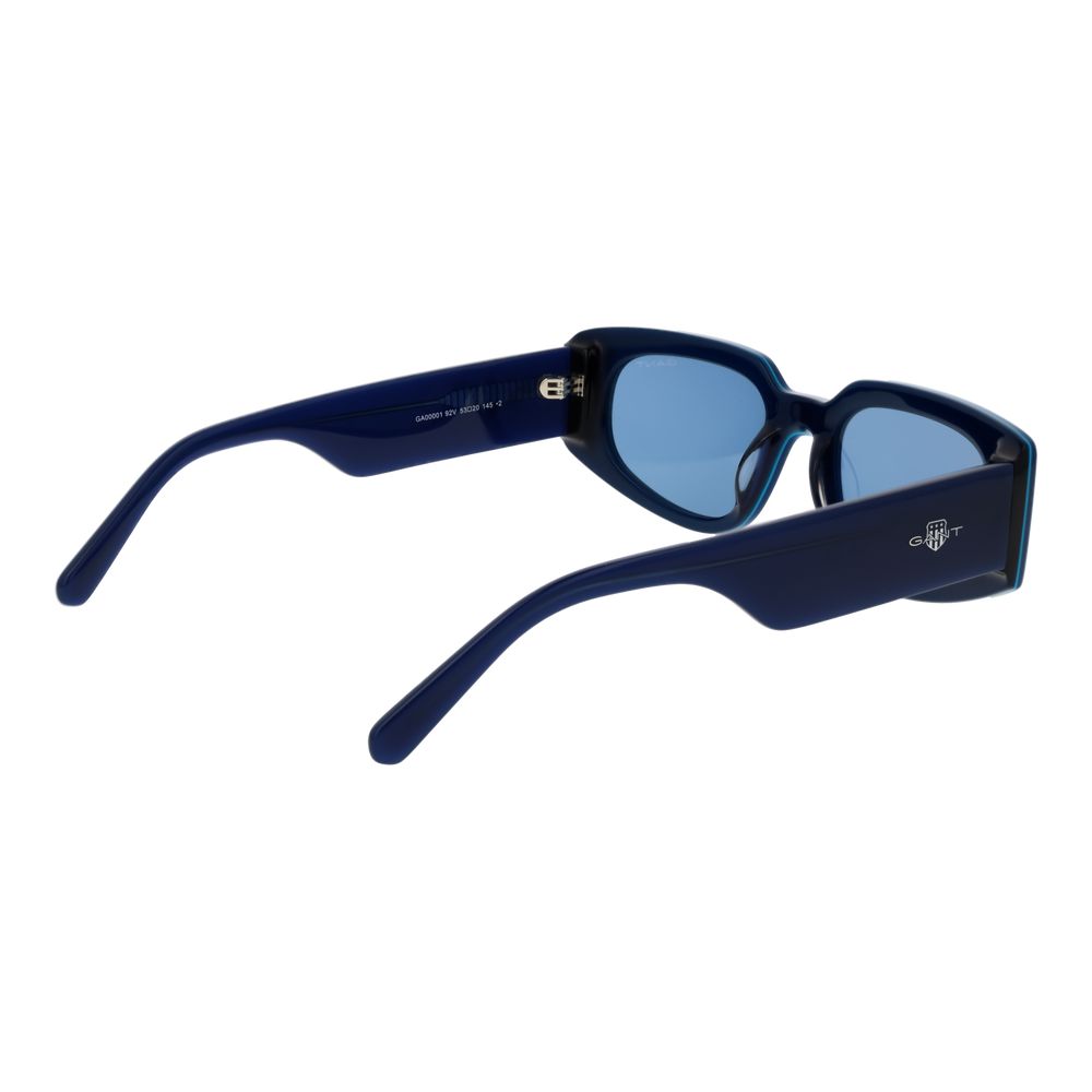 Gant Men's Sunglasses – Blue Full-Rim Frame with Blue Lenses, 53mm