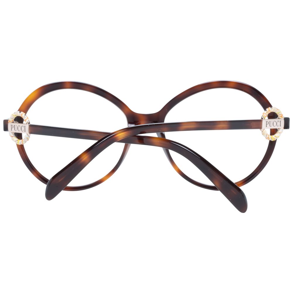 Emilio Pucci Women's Optical Glasses – Brown Round Frame, 54mm