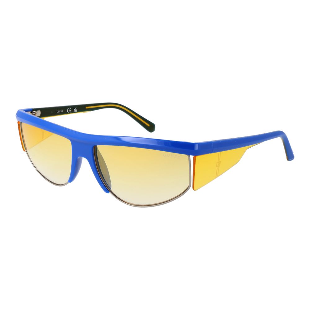 GUESS Blue Men Sunglasses – Sporty Elegance with a Twist