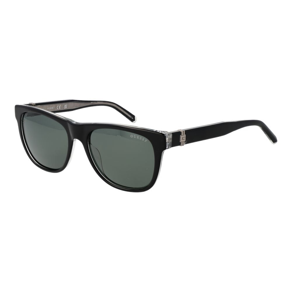 Guess Black Men’s Full-Rim Sunglasses – 54mm