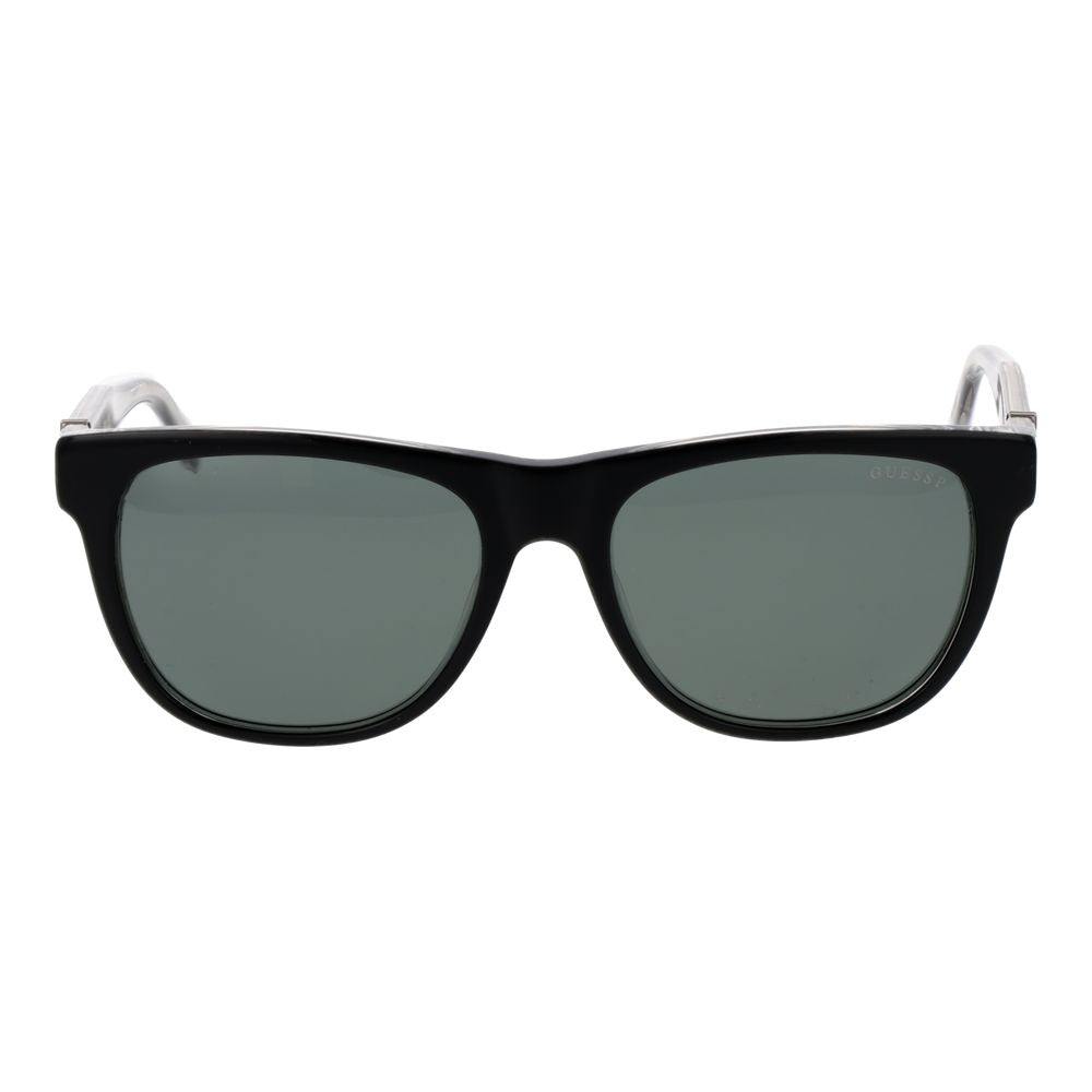 Guess Black Men’s Full-Rim Sunglasses – 54mm