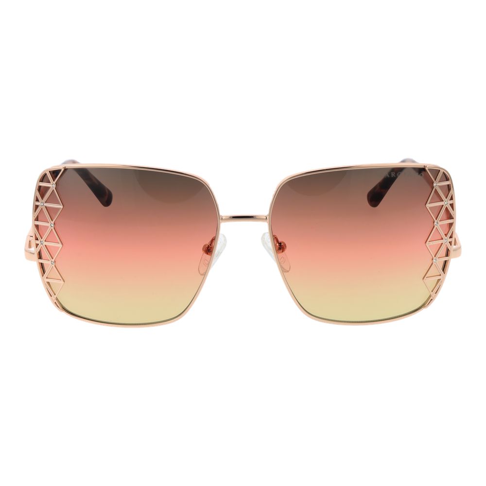 Marciano by Guess Women’s Sunglasses – Rose Gold Square Frame with Orange Gradient Lenses, 59mm