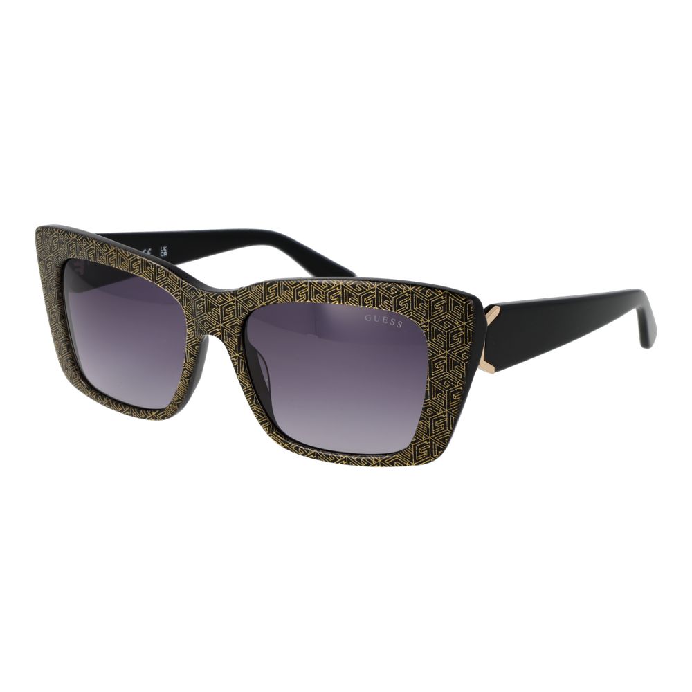 Guess Women's Cat Eye Sunglasses – Black Frame with Grey Gradient Lenses, 55mm