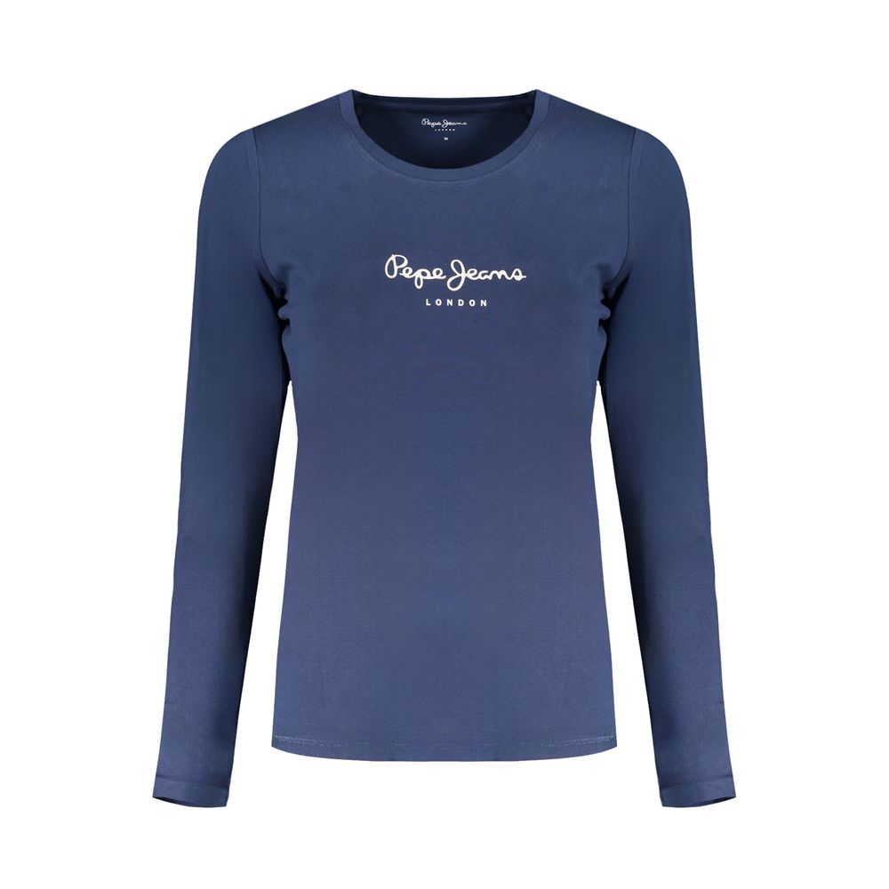 Pepe Jeans Blue Cotton Long Sleeve T-Shirt