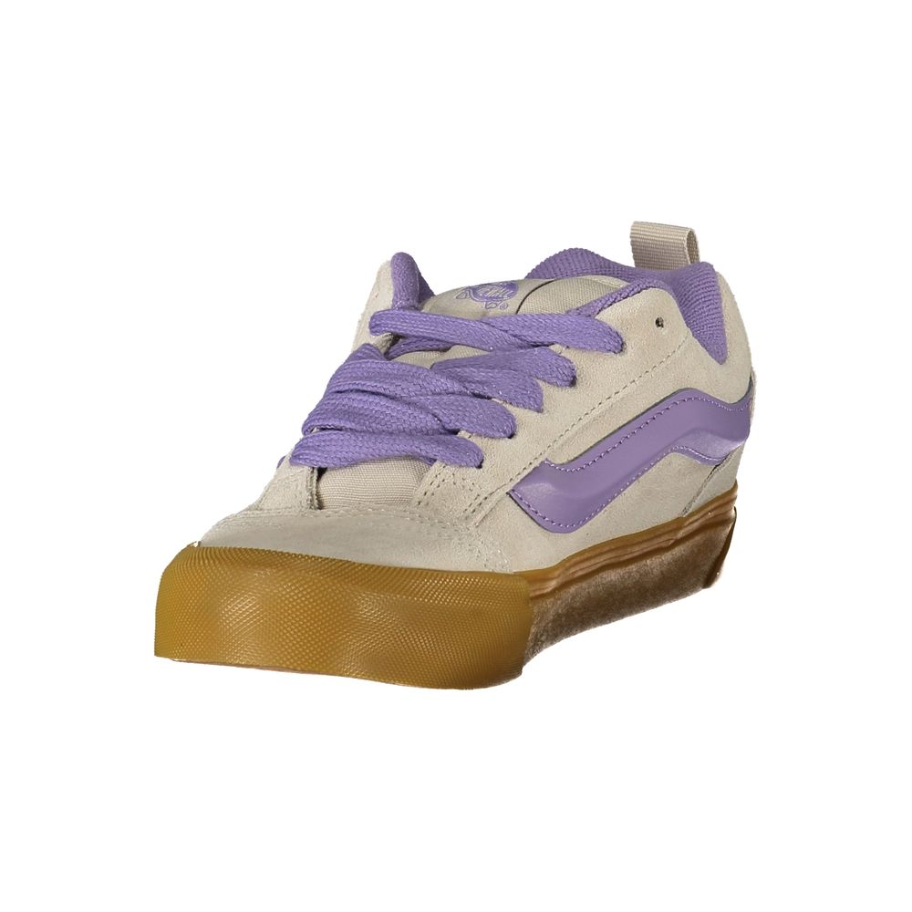 Vans Gray Leather Knu Skool Women Sneaker