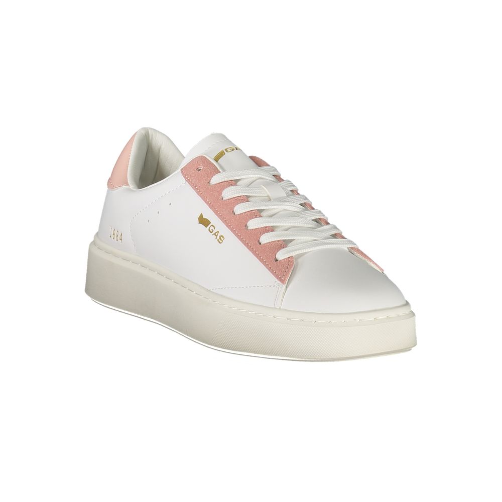 Gas White Polyester Women Sneaker - Leonard Mix