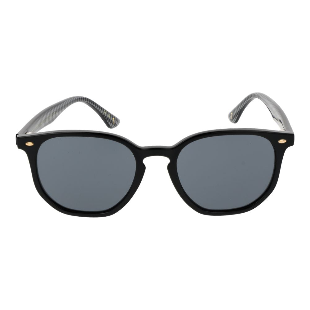 Ted Baker Men’s Sunglasses – Black Acetate Frame with Black Lenses, 52mm