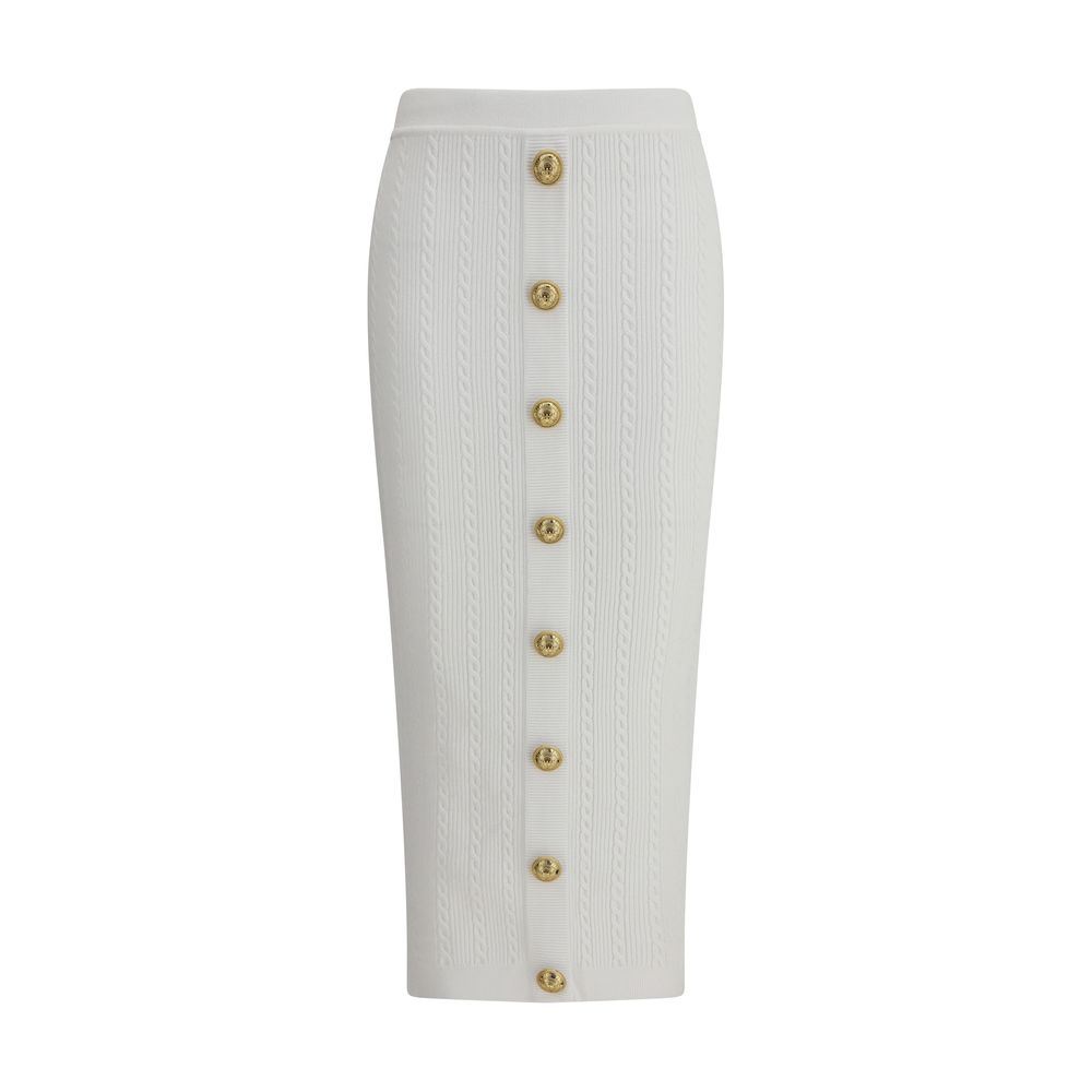 Balmain Knit Midi Skirt