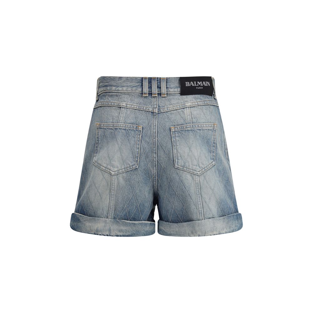 Balmain Denim Shorts - Iconic Style Meets Modern Edge