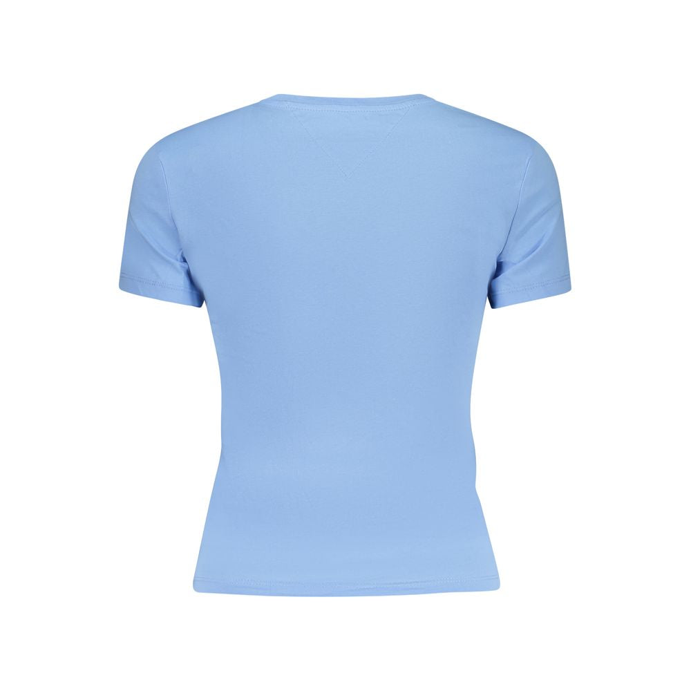 Tommy Hilfiger Blue Cotton Short Sleeve T-Shirt