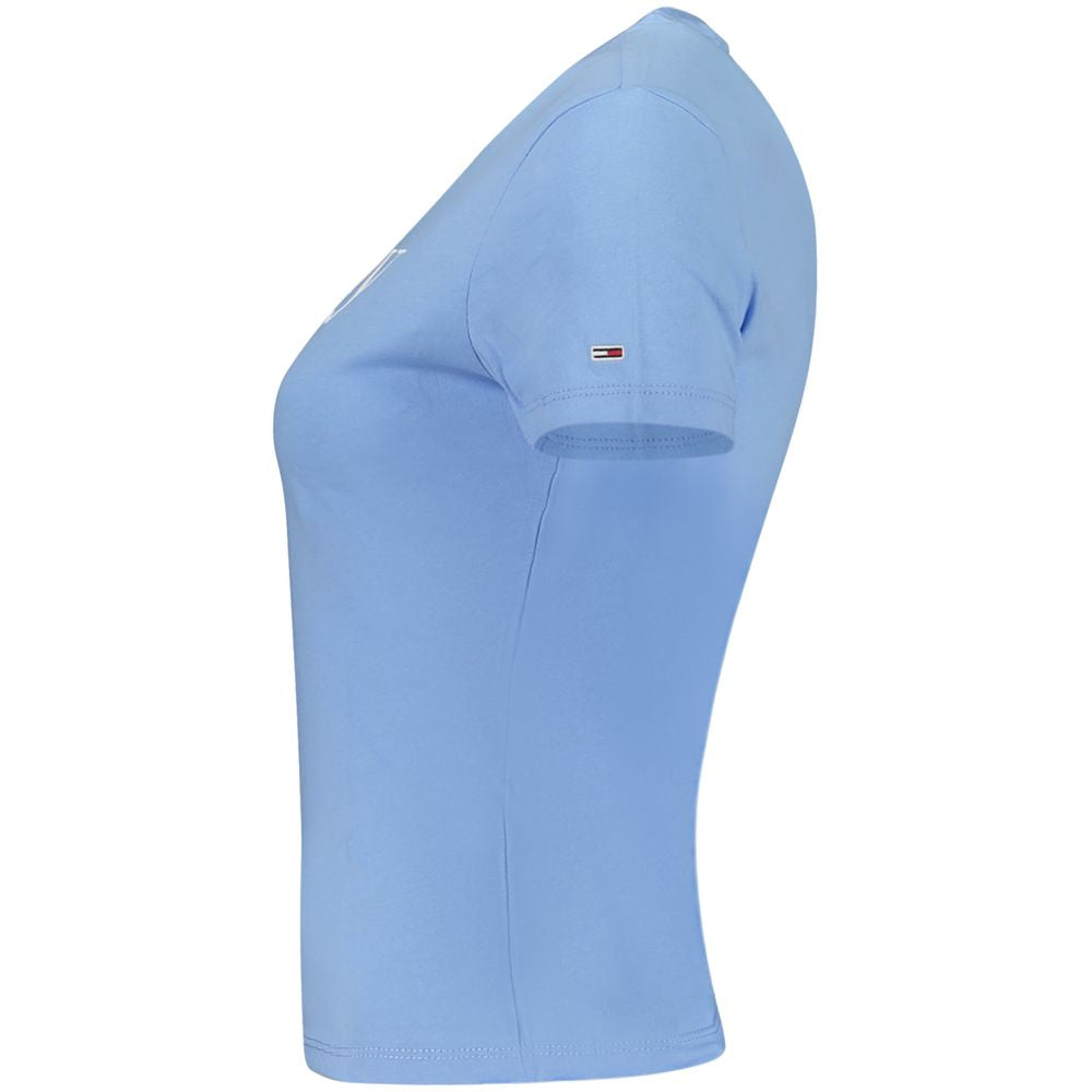 Tommy Hilfiger Blue Cotton Short Sleeve T-Shirt