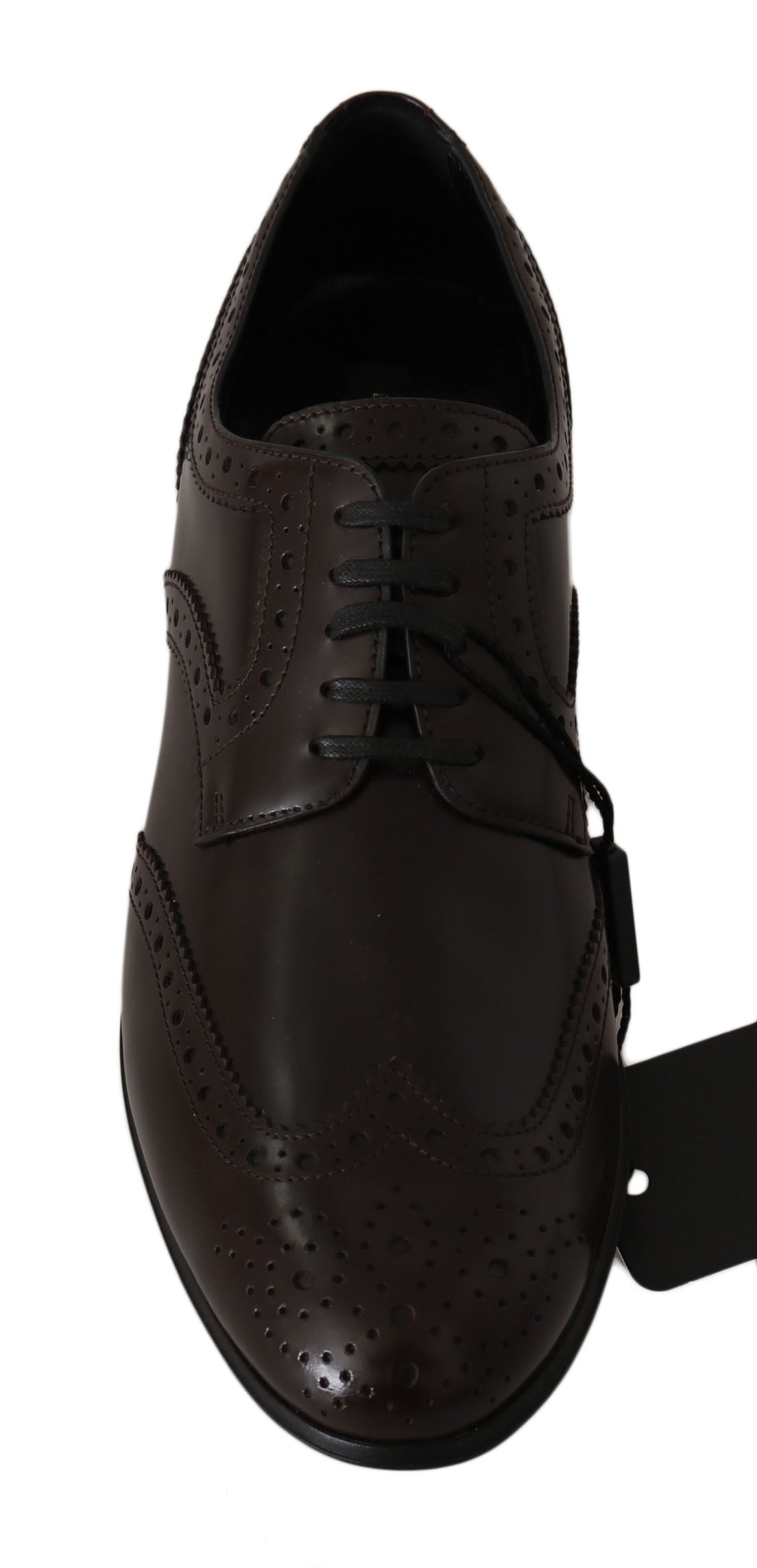 - Elegant Brown Leather Oxford Flats