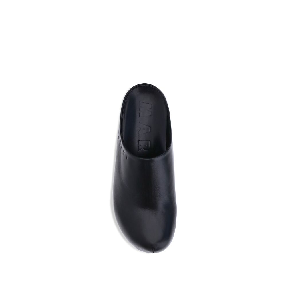 Marni Leather Sabots - Contemporary Comfort with a Chic Edge
