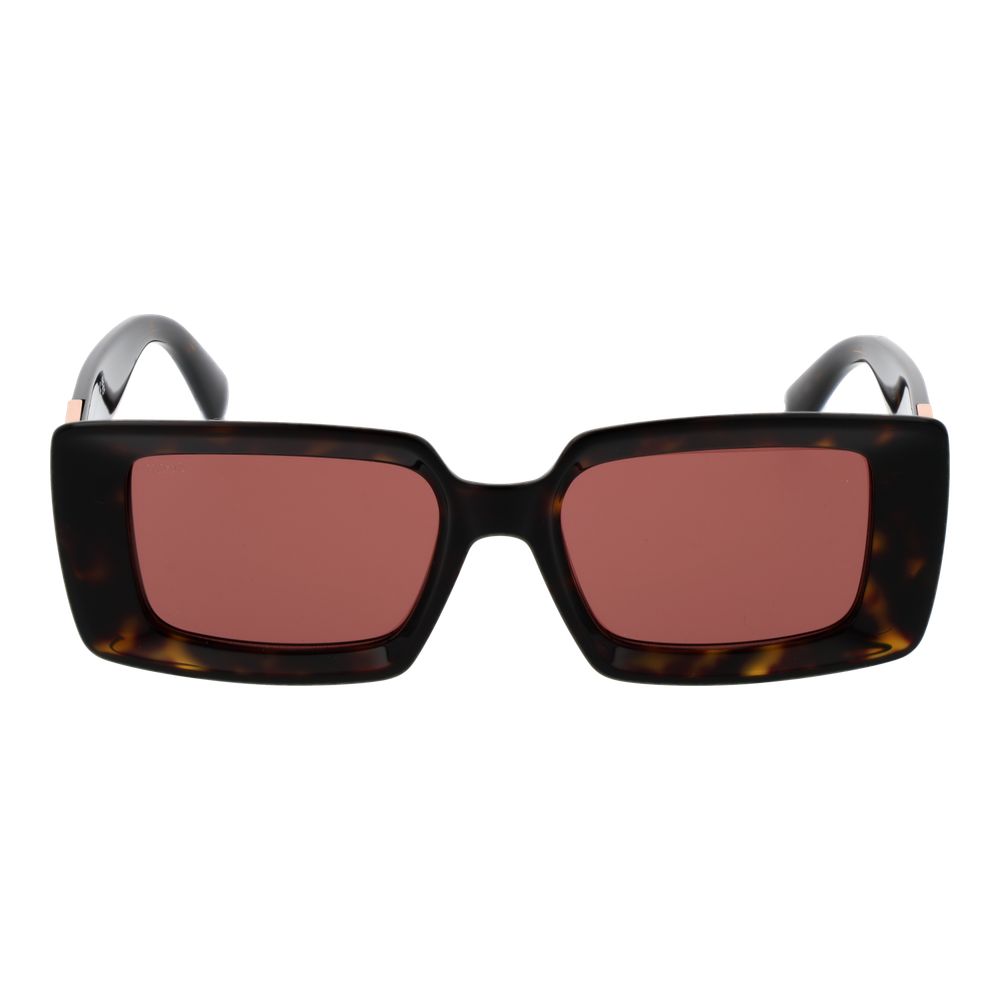 Tod's Women's Sunglasses – Brown Full-Rim Frame with Rose Lenses