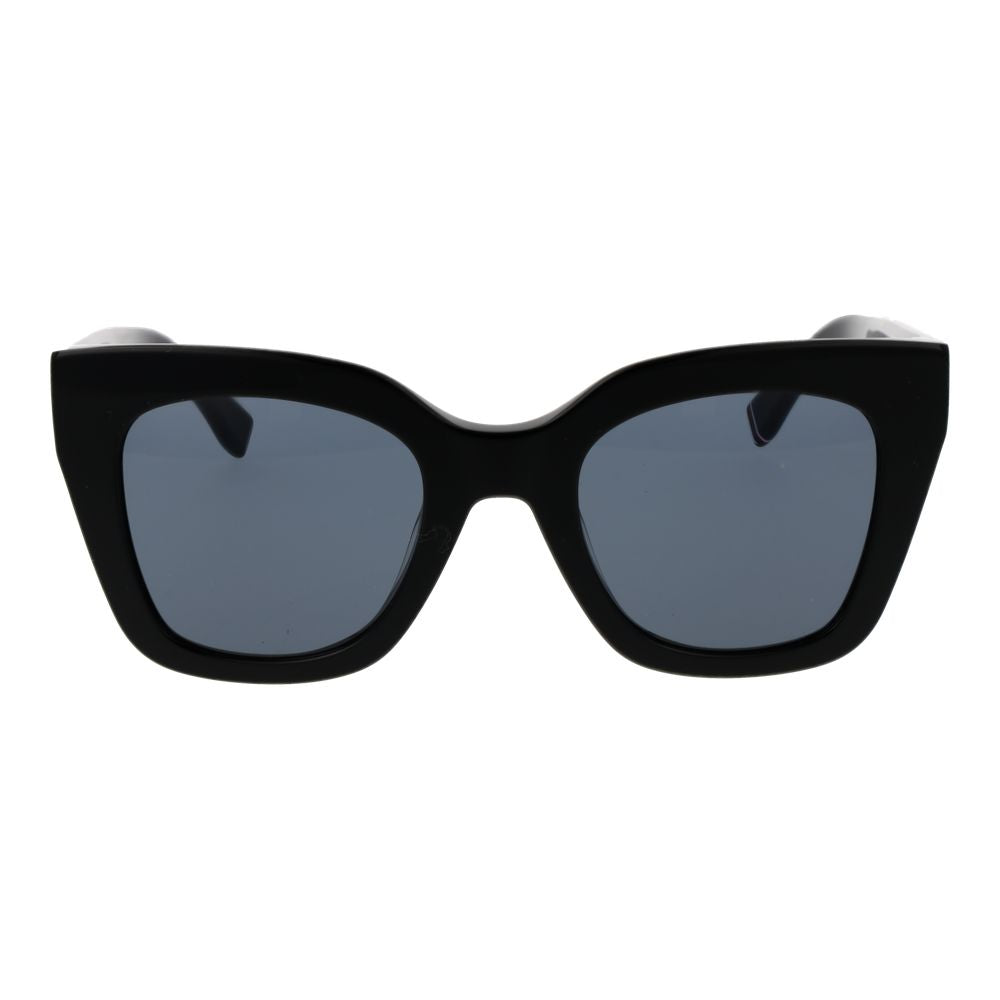 Tommy Hilfiger Women's Sunglasses – Black Butterfly Frame with Grey Lenses, 50mm