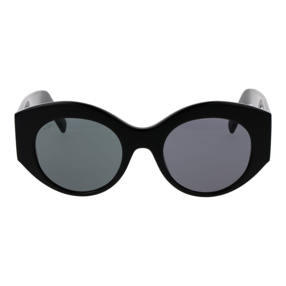 Tod's Women’s Sunglasses – Black Full-Rim Frame with Grey Lenses, 51mm