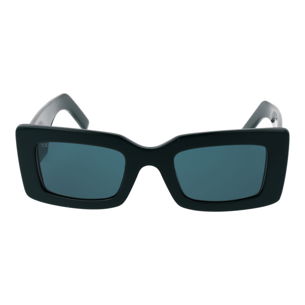 Tod's Women’s Sunglasses – Green Full-Rim Frame with Blue Lenses, 52mm