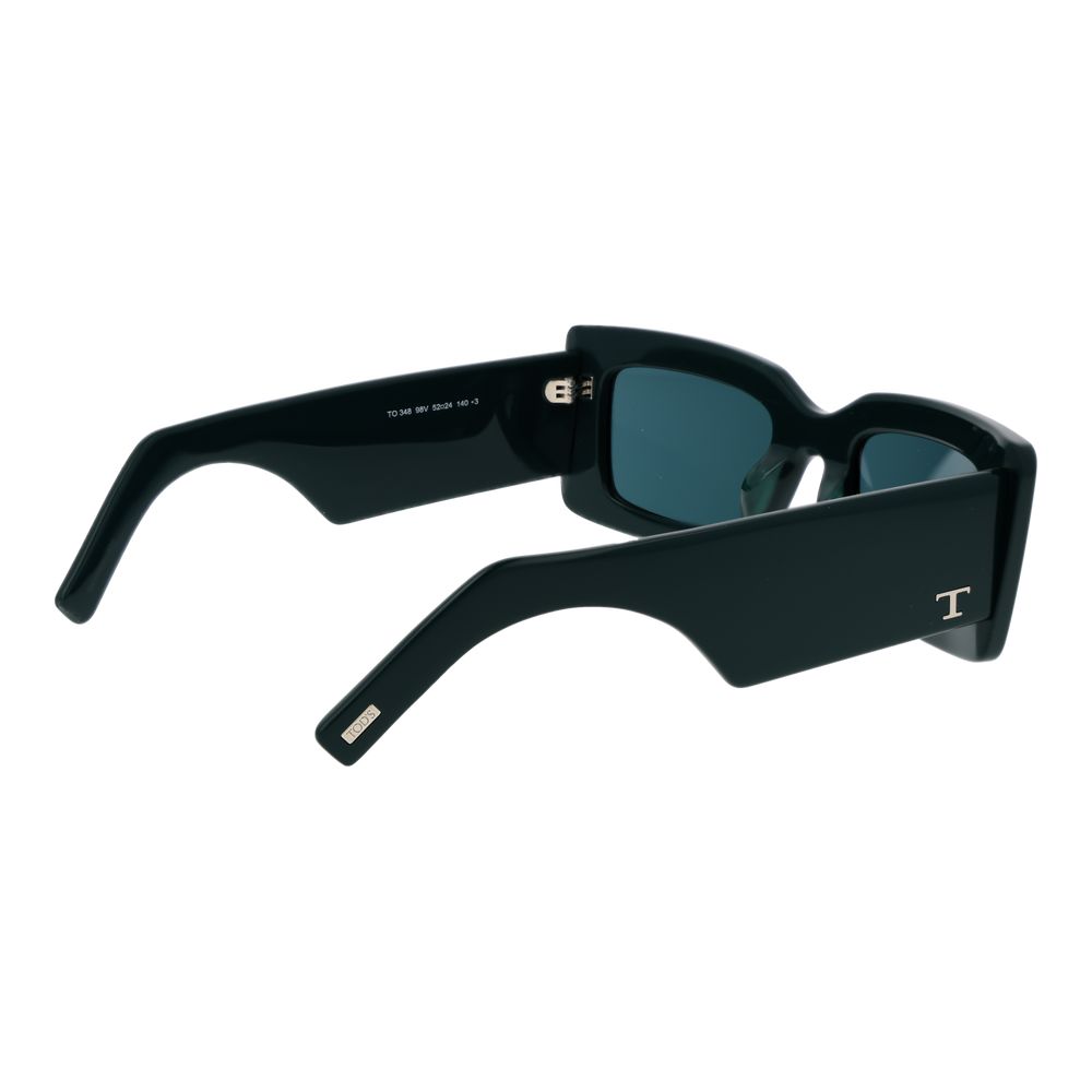 Tod's Women's Sunglasses – Green Full-Rim Frame with Blue Lenses, 52mm