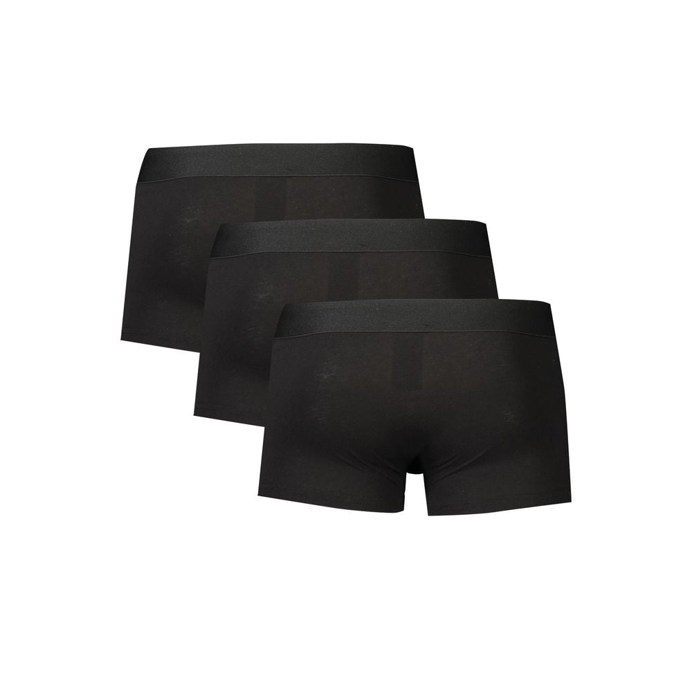 Bikkembergs Black Cotton Underwear - Boxer Parigamba Tri-Pack