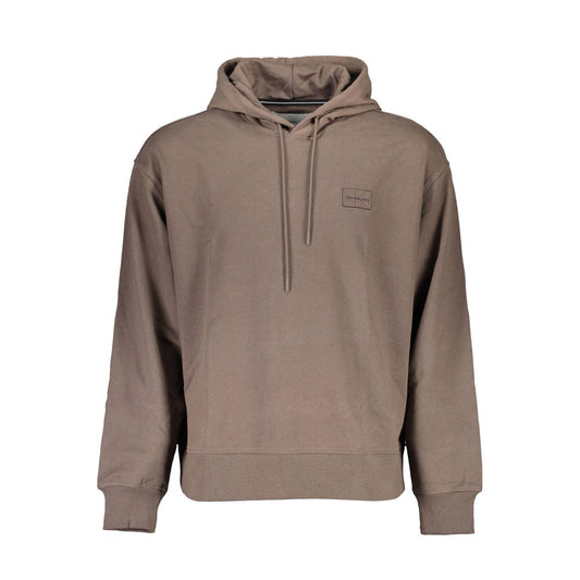 Calvin Klein Brown Cotton Hoodie