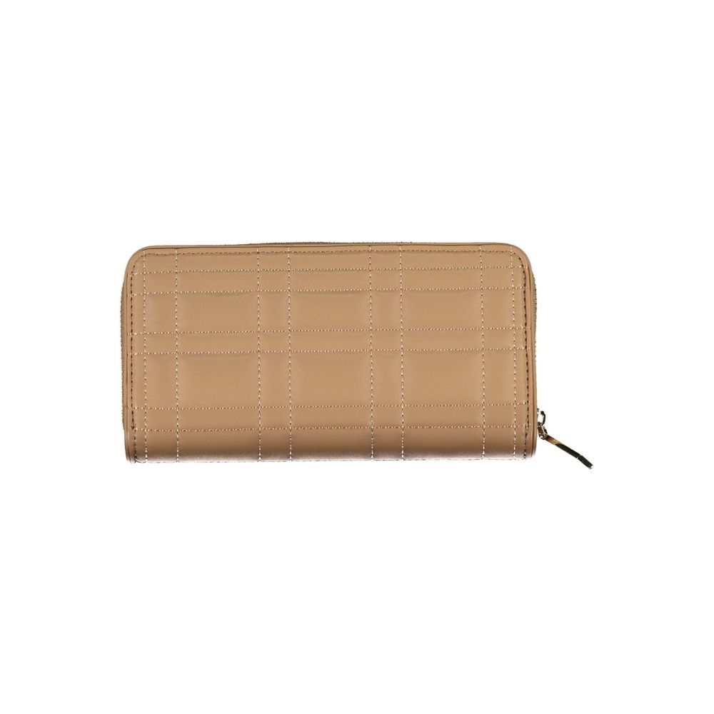Calvin Klein Beige Polyester Wallet: Effortless Minimalism