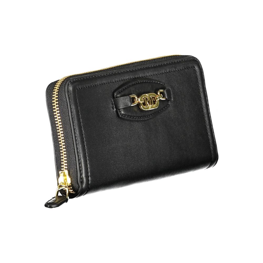 Ralph Lauren Black Polyethylene Wallet with Zip Closure