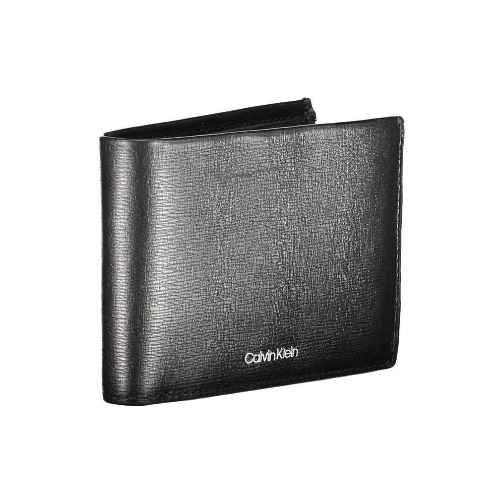 Calvin Klein Black Leather Wallet: Minimalist Elegance