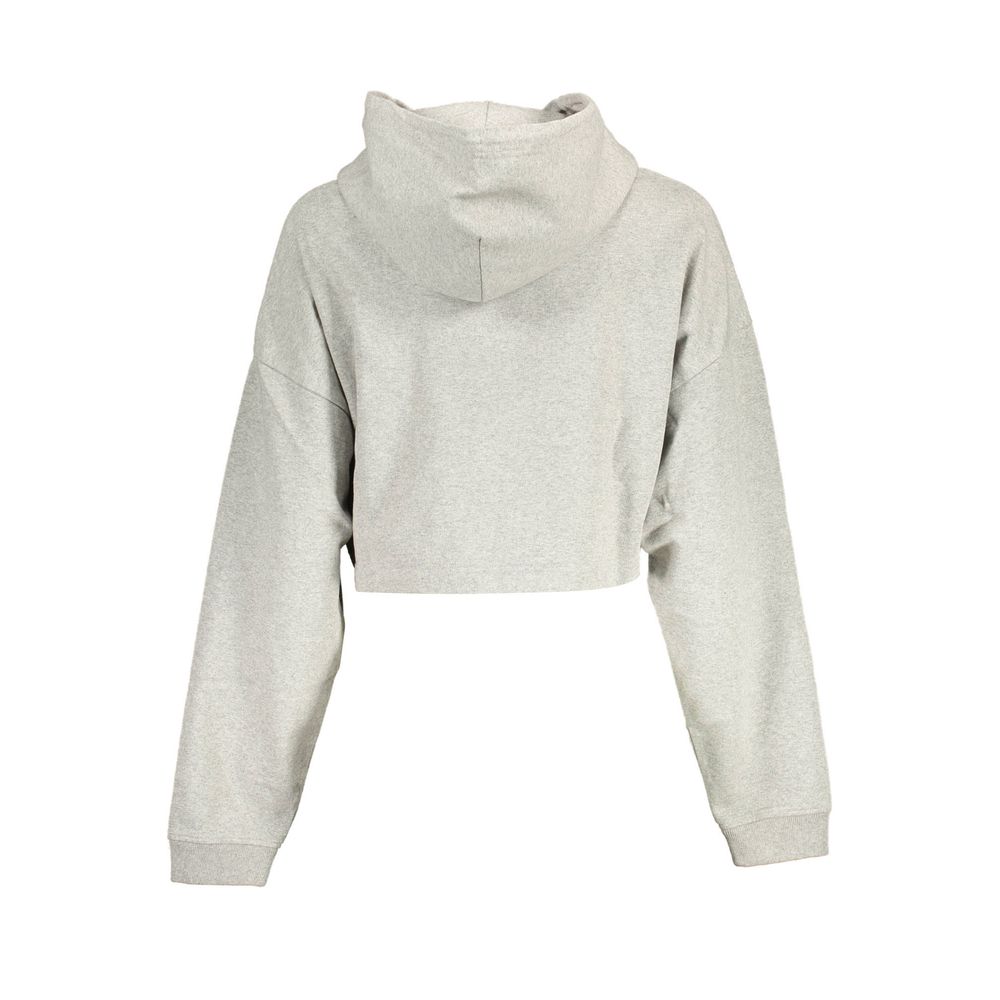 Tommy Hilfiger Gray Cotton Hooded Sweatshirt