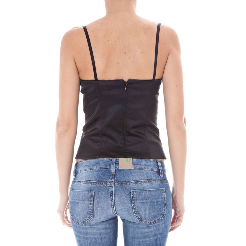 John Galliano Black Elastane Underwear With Adjustable Straps