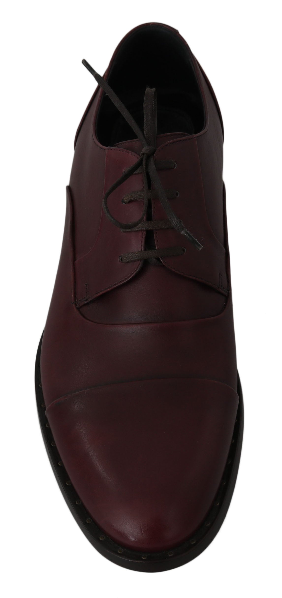 - Elegant Bordeaux Leather Dress Shoes