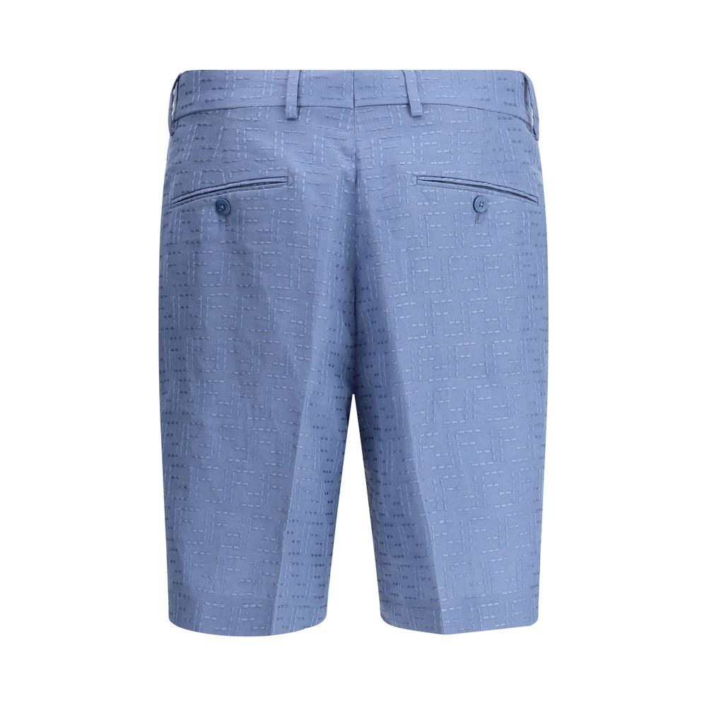 Fendi Linen Jacquard Shorts