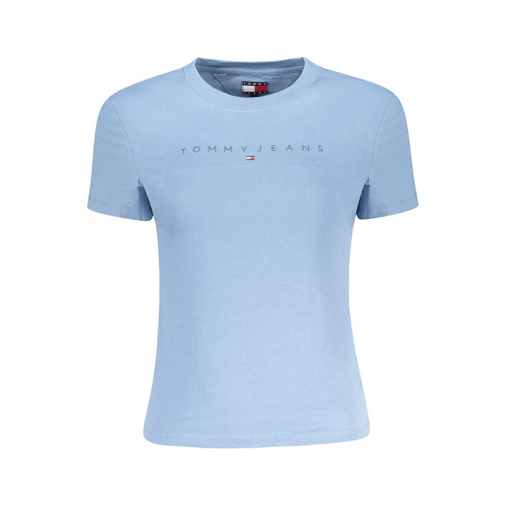 Tommy Hilfiger Blue Cotton Short Sleeve T-Shirt
