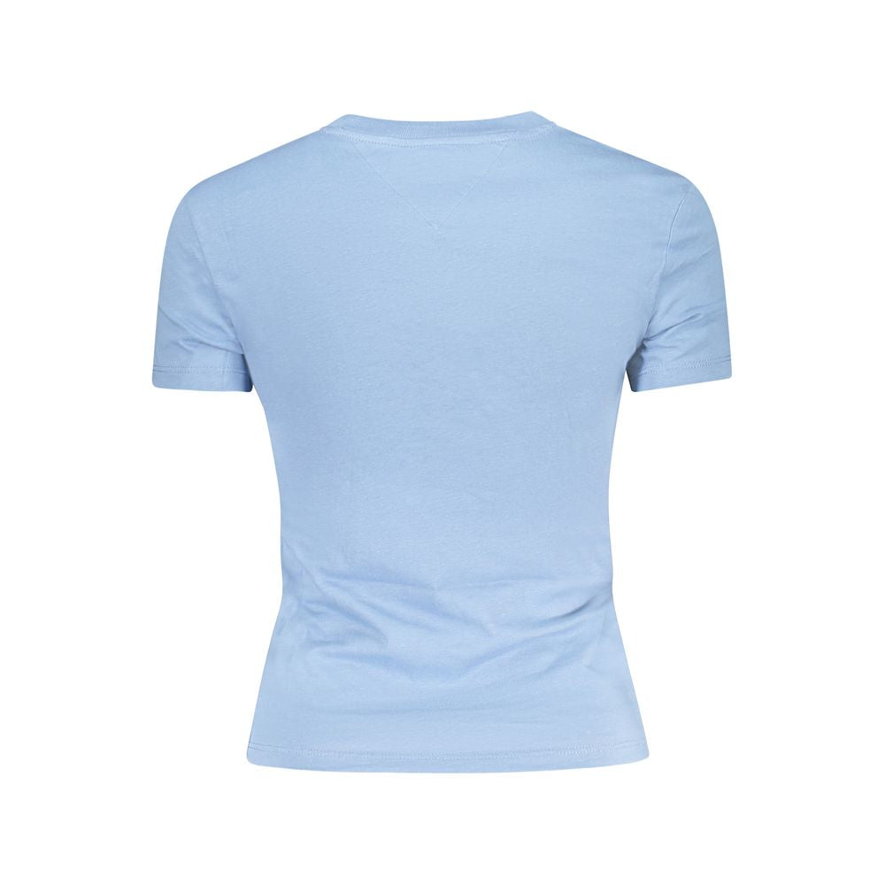 Tommy Hilfiger Blue Cotton Short Sleeve T-Shirt