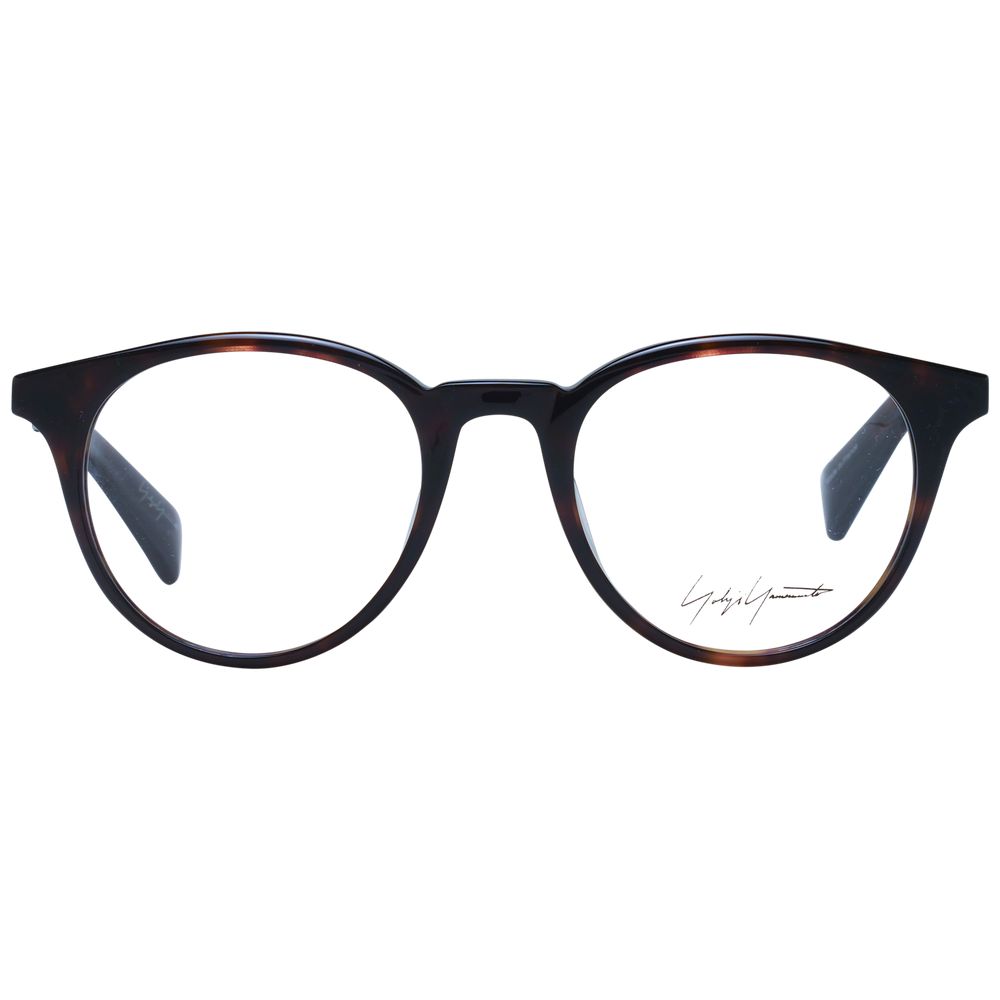 Yohji Yamamoto Brown Unisex Optical Glasses – Full-Rim Frames