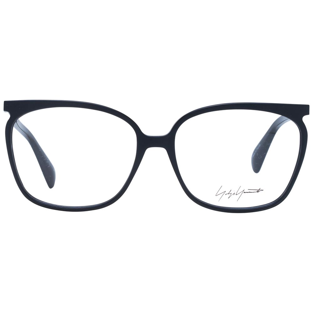 Yohji Yamamoto Black Unisex Optical Frames – Square Full-Rim