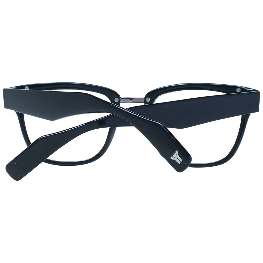 Yohji Yamamoto Black Unisex Optical Frames – Square Full-Rim