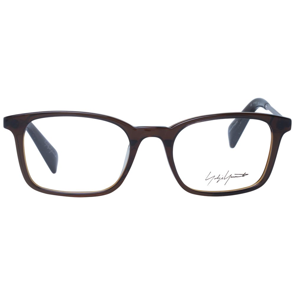 Yohji Yamamoto Unisex Optical Glasses – Brown Full-Rim Frame, 51mm