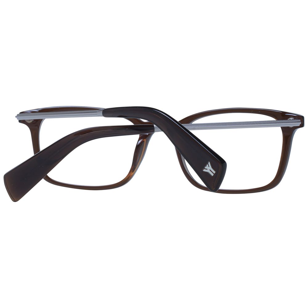 Yohji Yamamoto Unisex Optical Glasses – Brown Full-Rim Frame